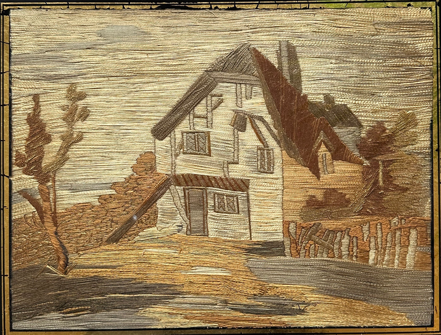 Anonymous, 18th or 19th Century, Embroidery silk panel