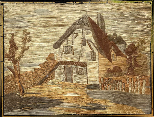 Anonymous, 18th or 19th Century, Embroidery silk panel