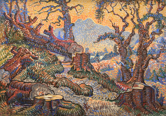 Arthur Avia Buchman (1904-1986), Scene in Enniskerry, Co Wicklow