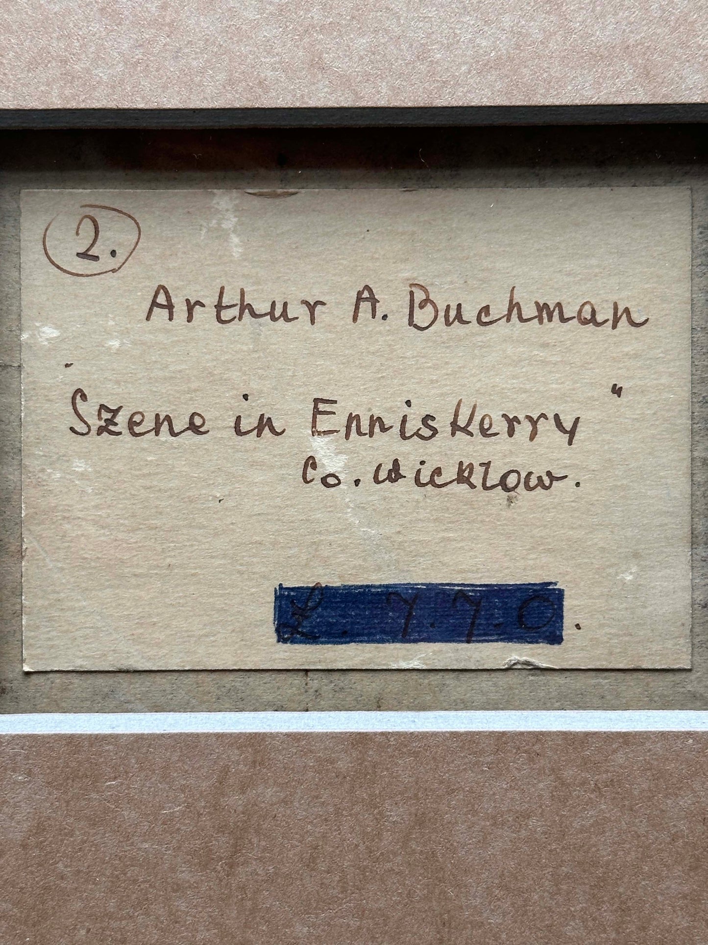 Arthur Avia Buchman (1904-1986), Scene in Enniskerry, Co Wicklow