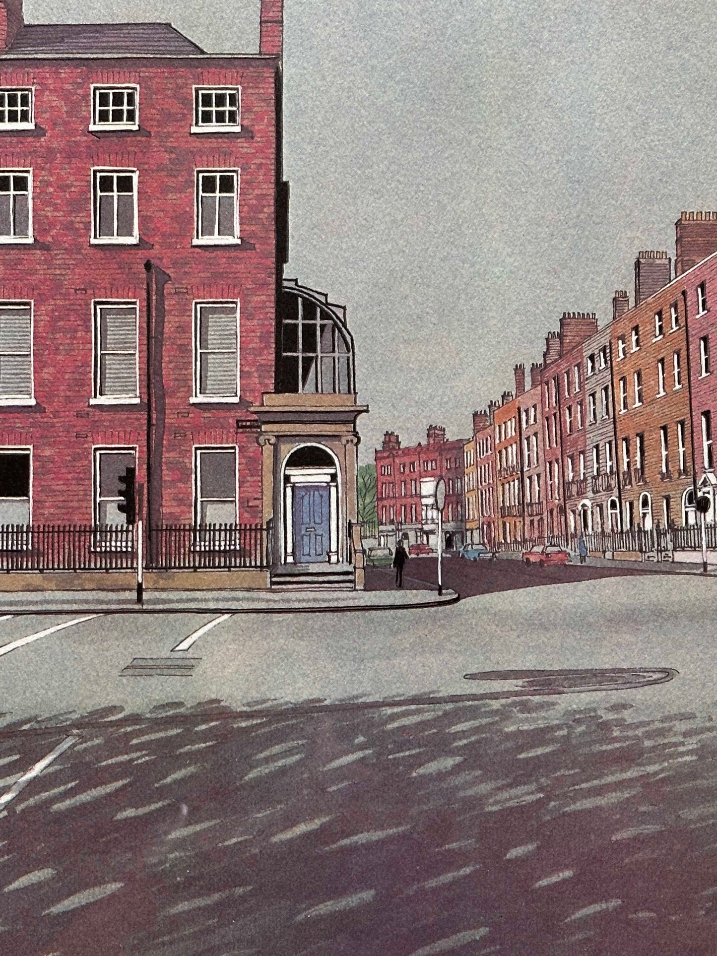 Eric Patton (1905-2004), Clare Street from Merrion Square