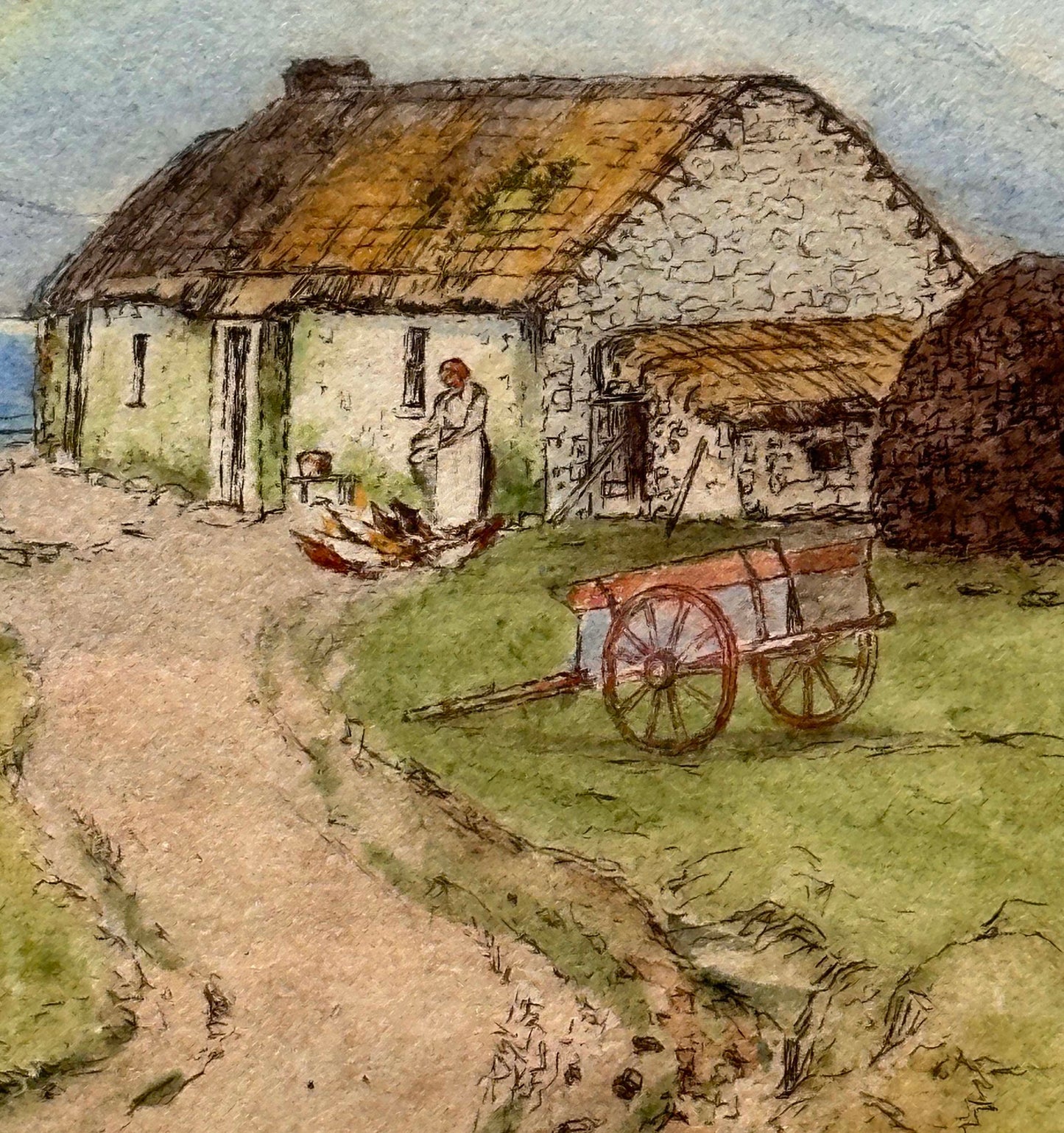 Robert Cresswell Boak (1875-1949), A Cabin Home in Erin's Isle