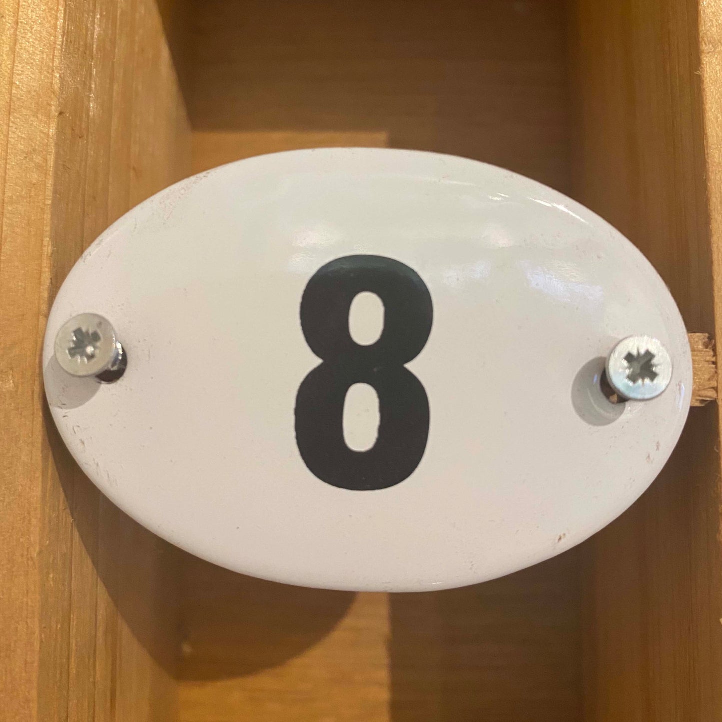 Enamel housenumbers 1-12