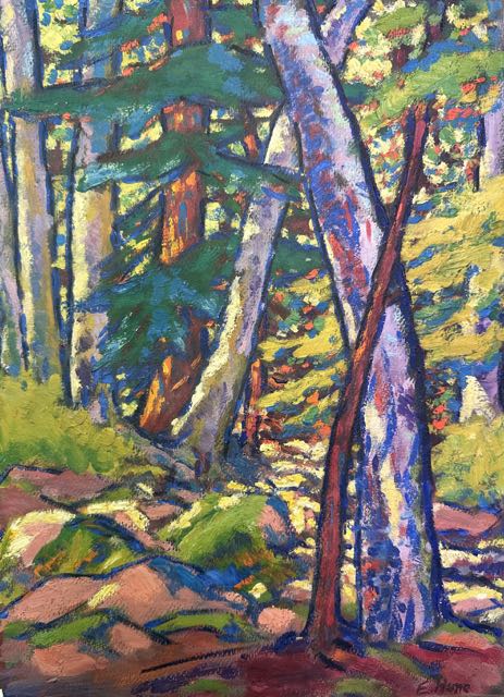 Evie Hone (1894-1955), Woodland (1940s)