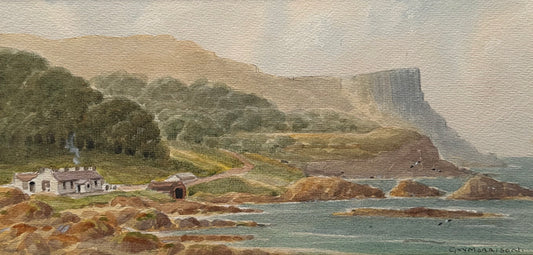 George W. Morrison (1820-1893), Coastal Landscape with Cottage