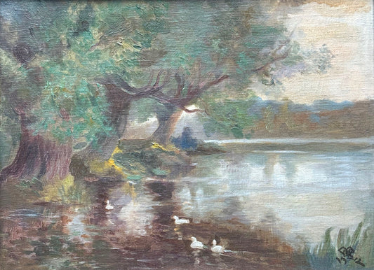 Henry William Moss (1859-1944), On the Upper LIffey (1912)