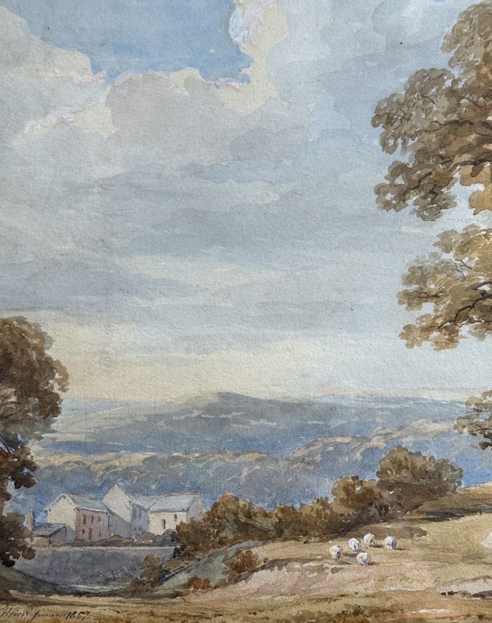 William Howis Junior (1827-1857), Wooded Landscape (1857)