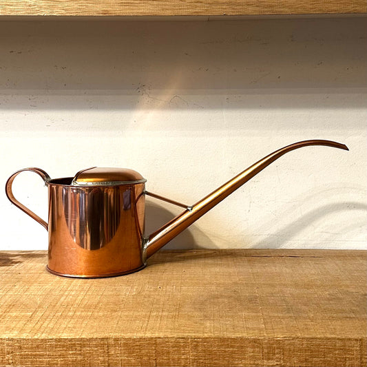Copper watering can for indoor plants