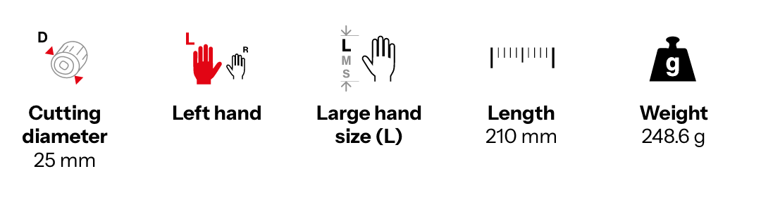 Felco 'No 9' left handed secateurs