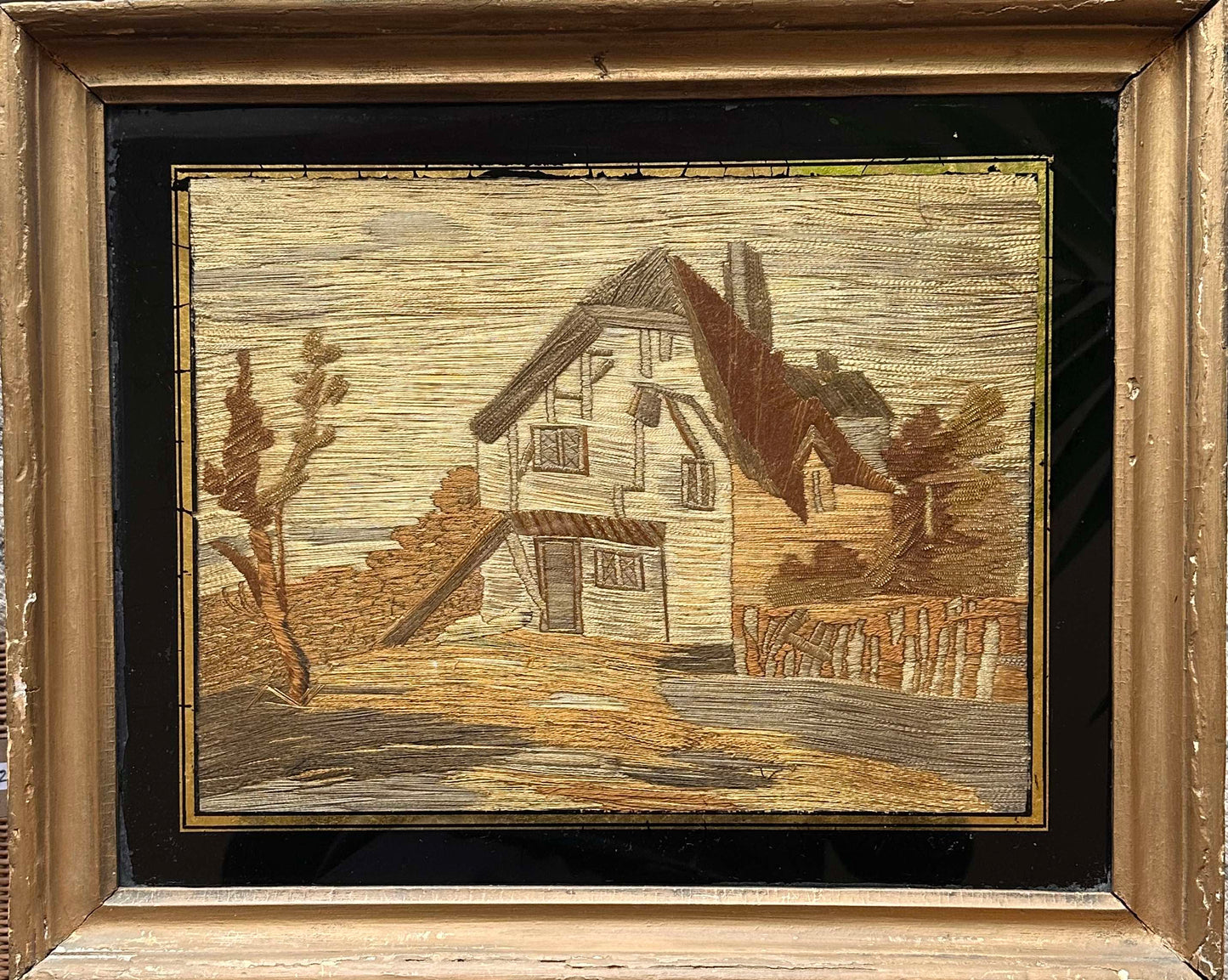 Anonymous, 18th or 19th Century, Embroidery silk panel