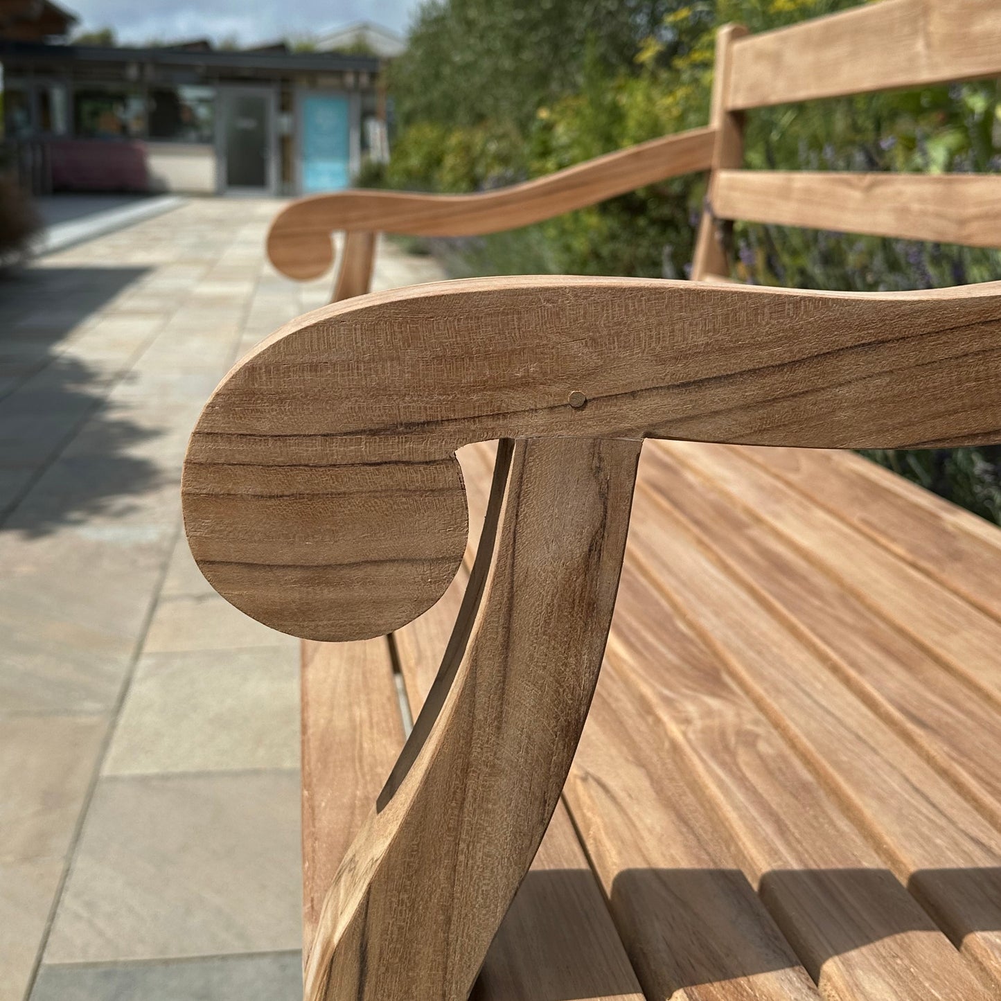 'Hamburg' garden bench, solid teak (120 or 150cm)