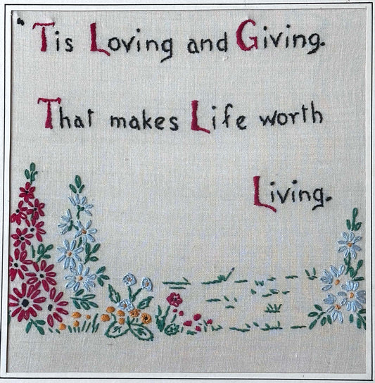 Anonymous, Tis Loving and Giving That makes Live worth Living