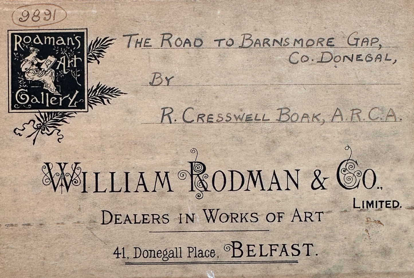 Robert Cresswell Boak (1875-1949), The Road to Barnsmore Gap, Co Donegal