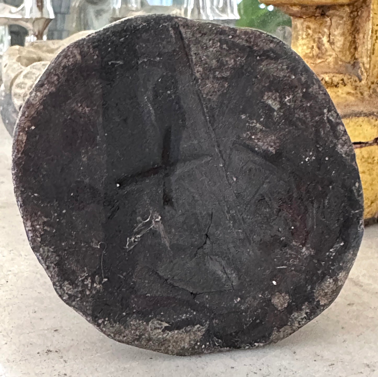 Painted wooden figurine, woman with dress