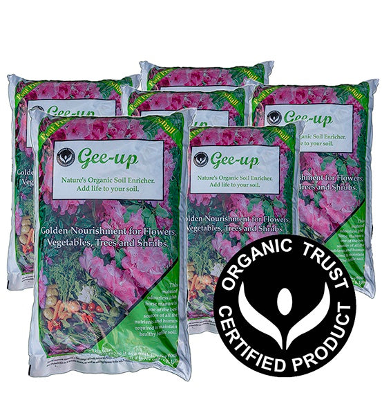 Gee-up manure / soil conditioner (per 6 bags)