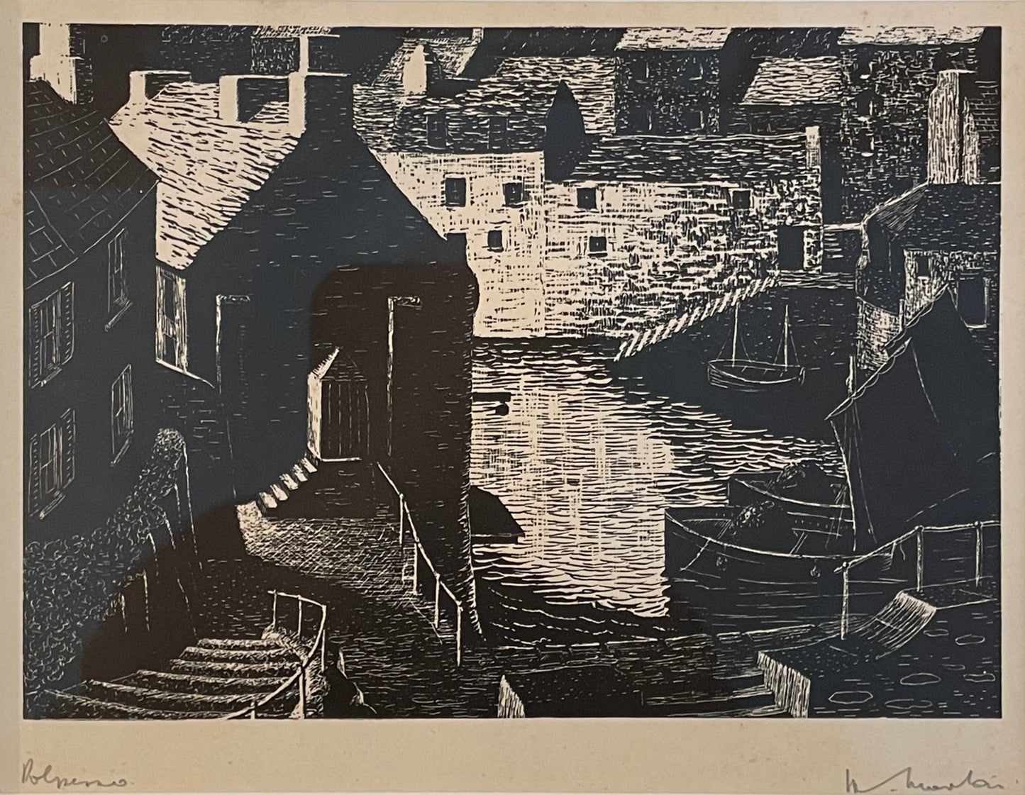 Polperro, early 20th Century, woodcuts
