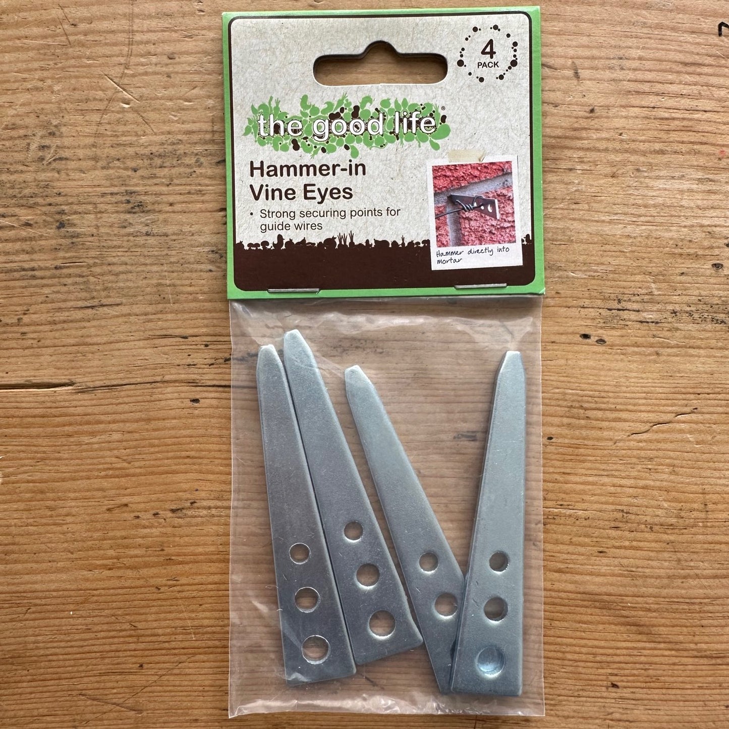 Vine eyes, hammer-in (pack of 4)