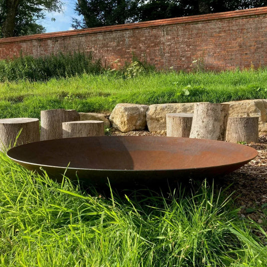 XXL corten steel water bowl / fire bowl (150cm diameter)