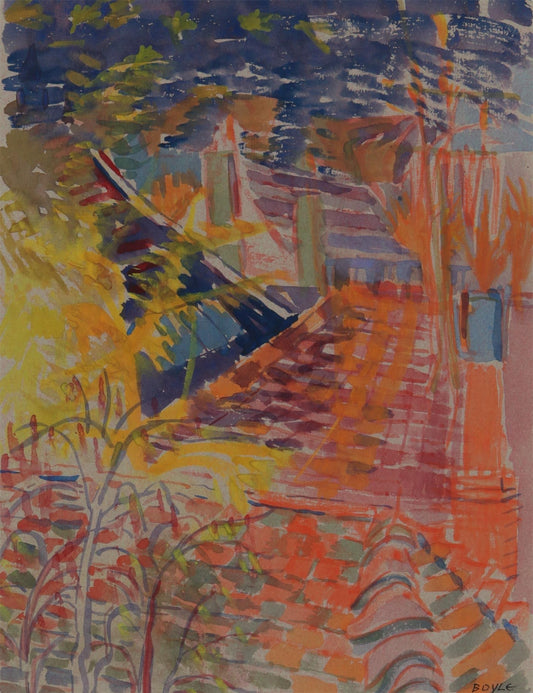 Alicia Boyle RBA, RHA (1908-1997), Red Rooftops