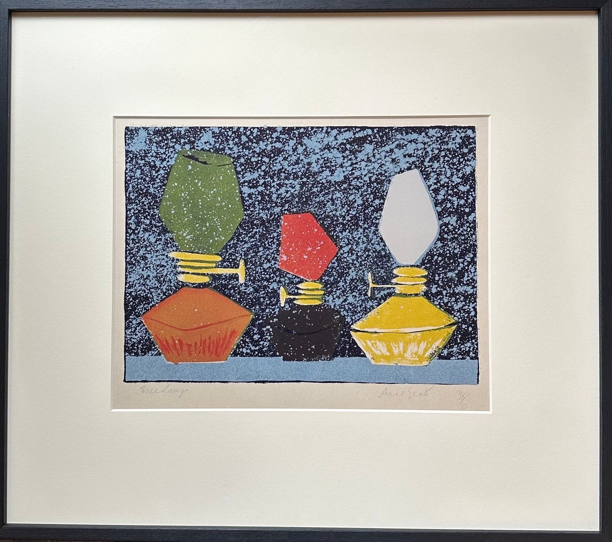 Anne Yeats (1919-2001), Three Lamps