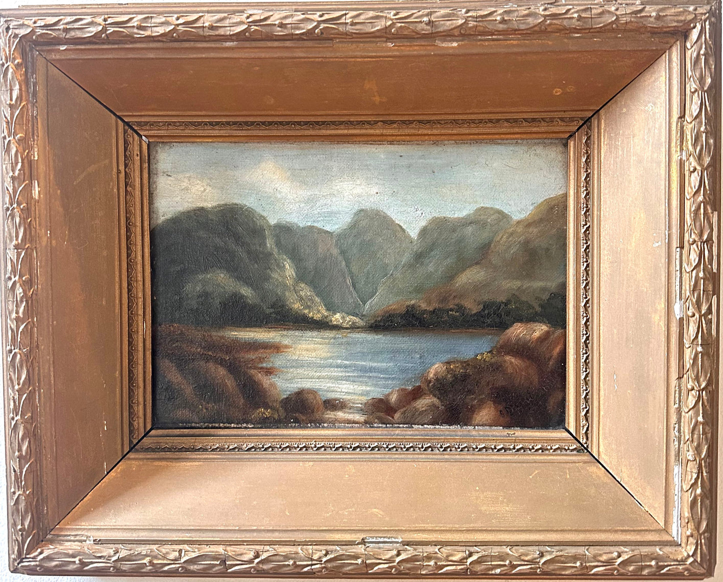 Anonymous (late 19th Century), Dramatice Lake Landscape