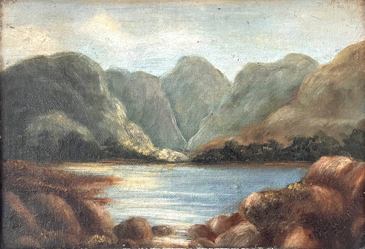 Anonymous (late 19th Century), Dramatice Lake Landscape