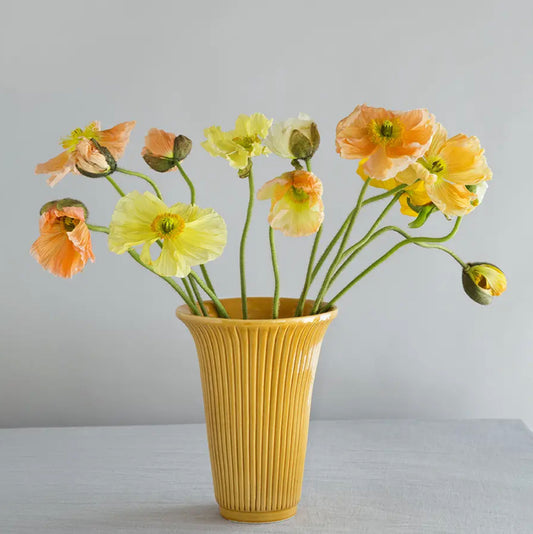 Bergs 'Daisy' vase, yellow