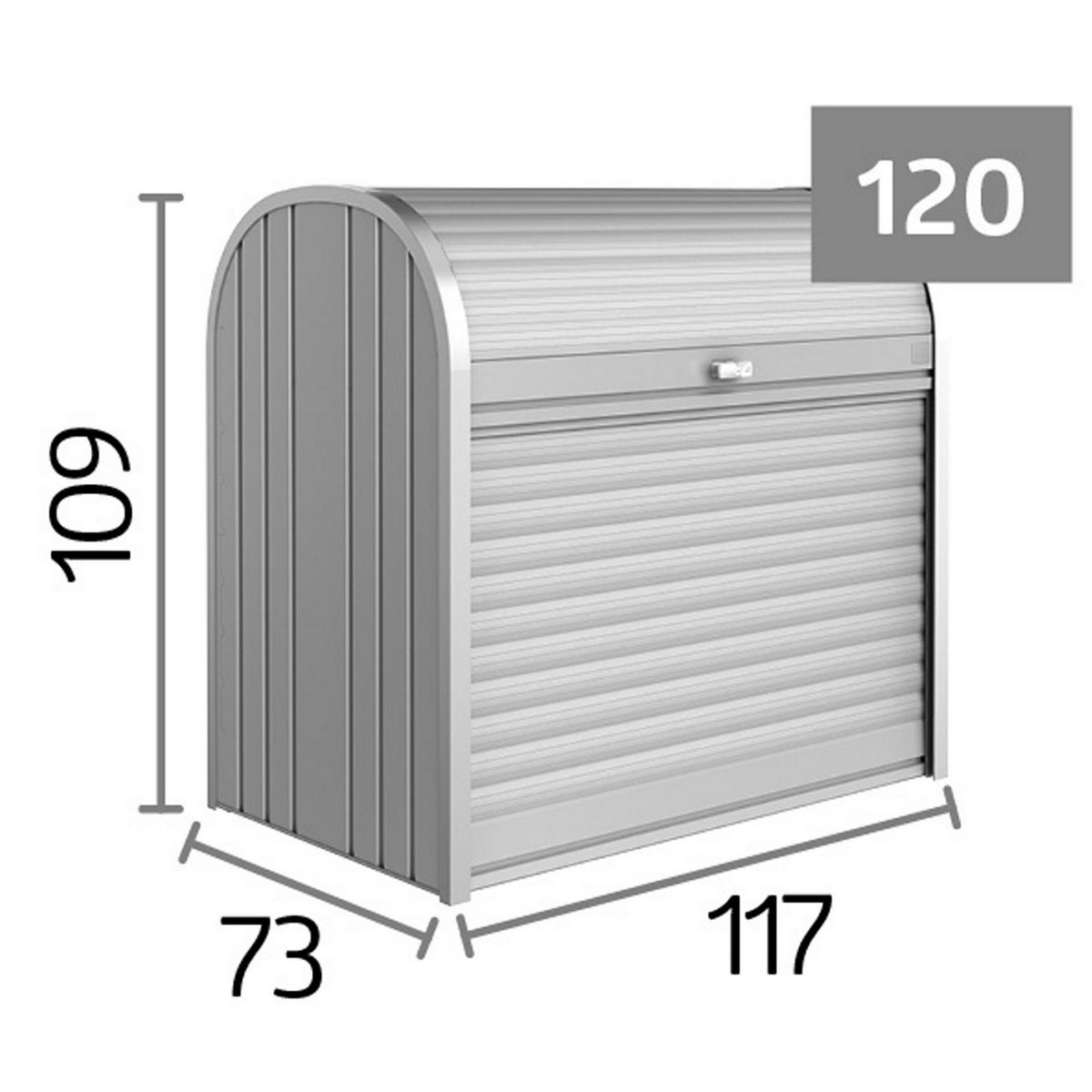 Biohort 'StoreMax' 120, Silver (assembled)