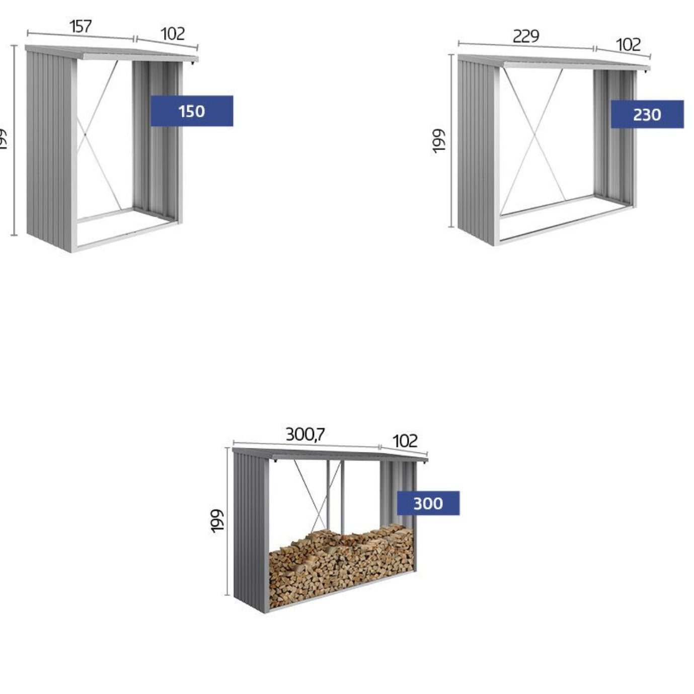 Biohort 'WoodStock' wood store