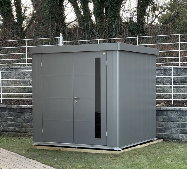 Biohort 'Neo' garden shed, with double door (opening 167 x 200cm)