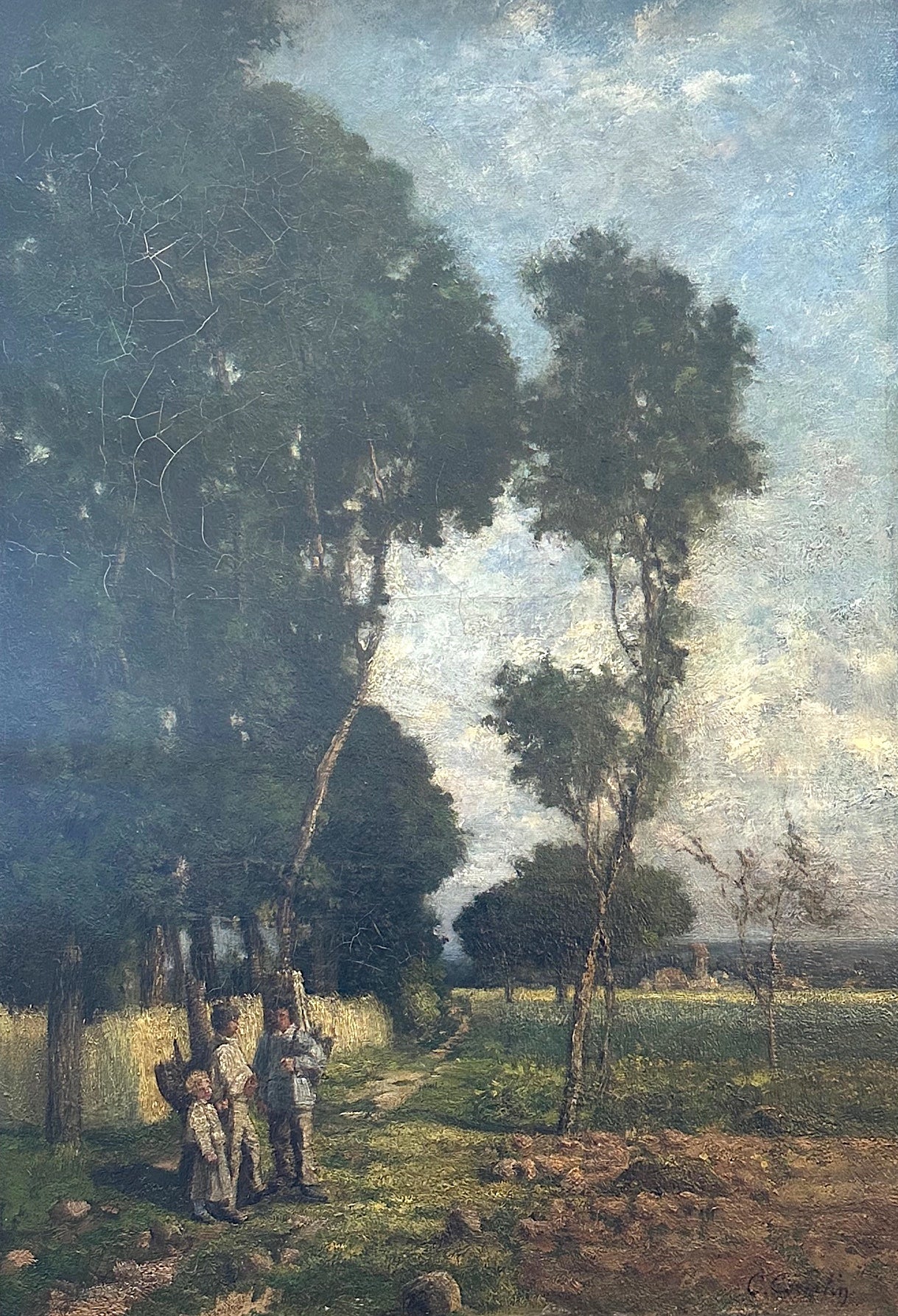 Caroline Courtin (1819-1875), People in a Landscape