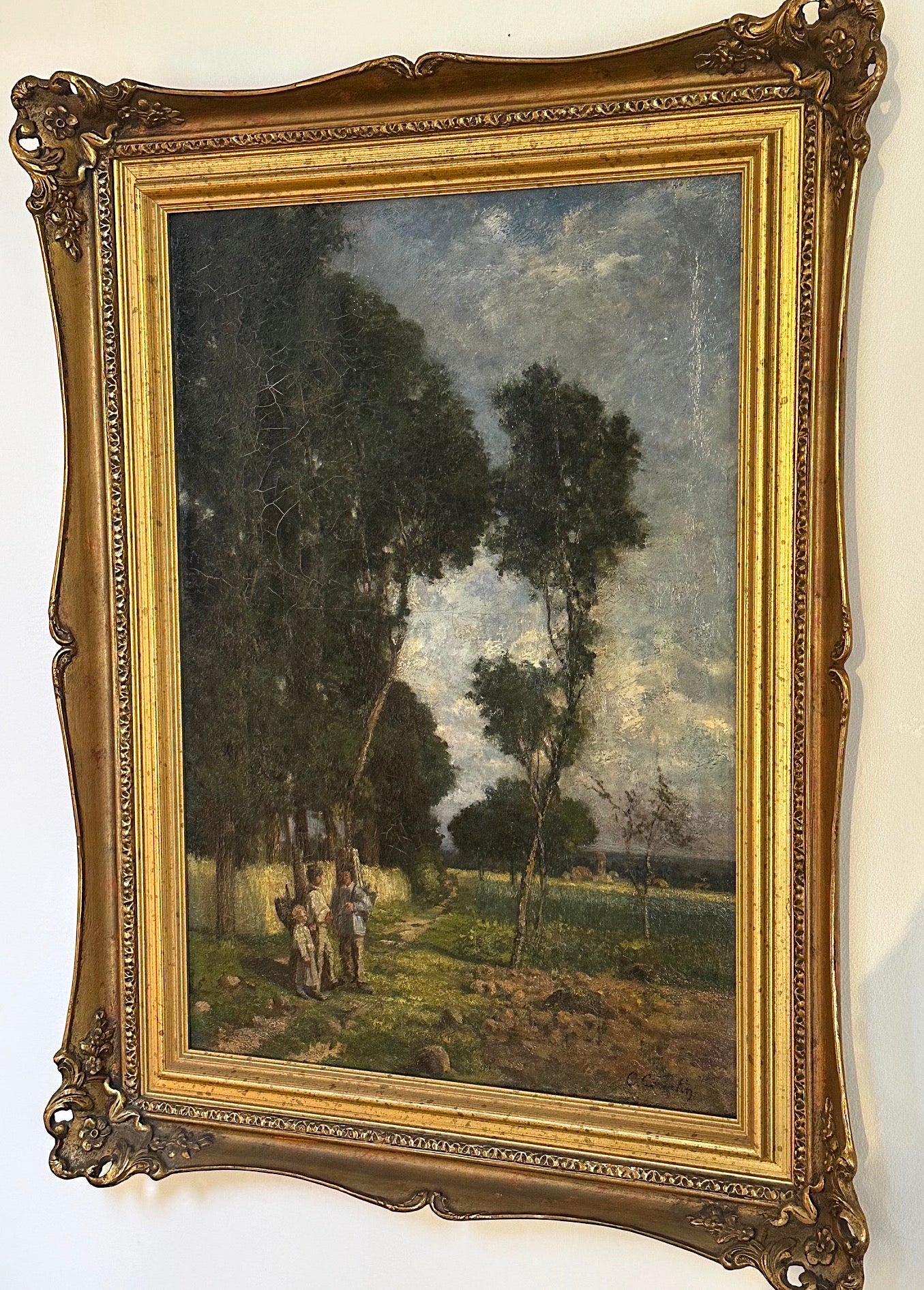 Caroline Courtin (1819-1875), People in a Landscape