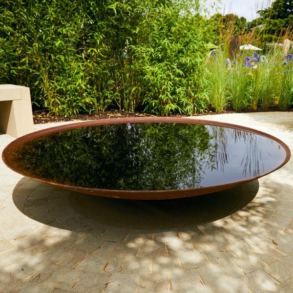 XXL corten steel water bowl / fire bowl (150cm diameter)