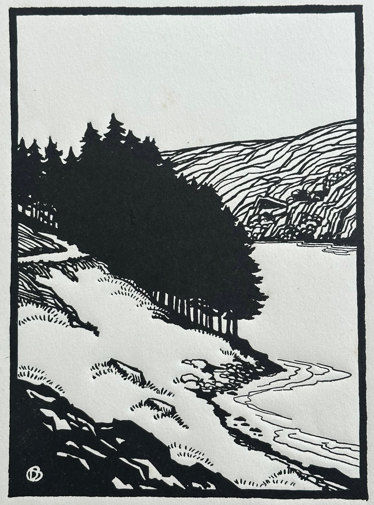 Dorothy Blackham (1896-1975), Glendalough (Cuala Press)