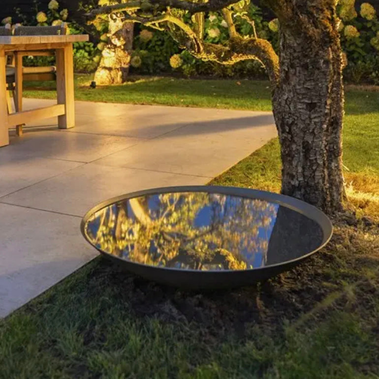 Galvanised steel water bowl, 100cm wide x 23cm deep