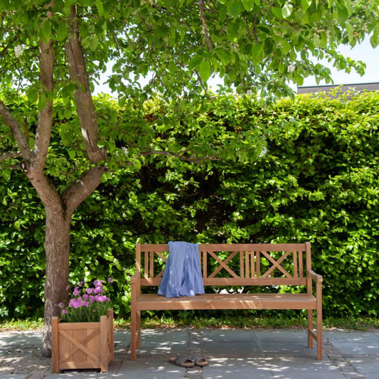 'Rosenborg' 3-seater teak garden bench