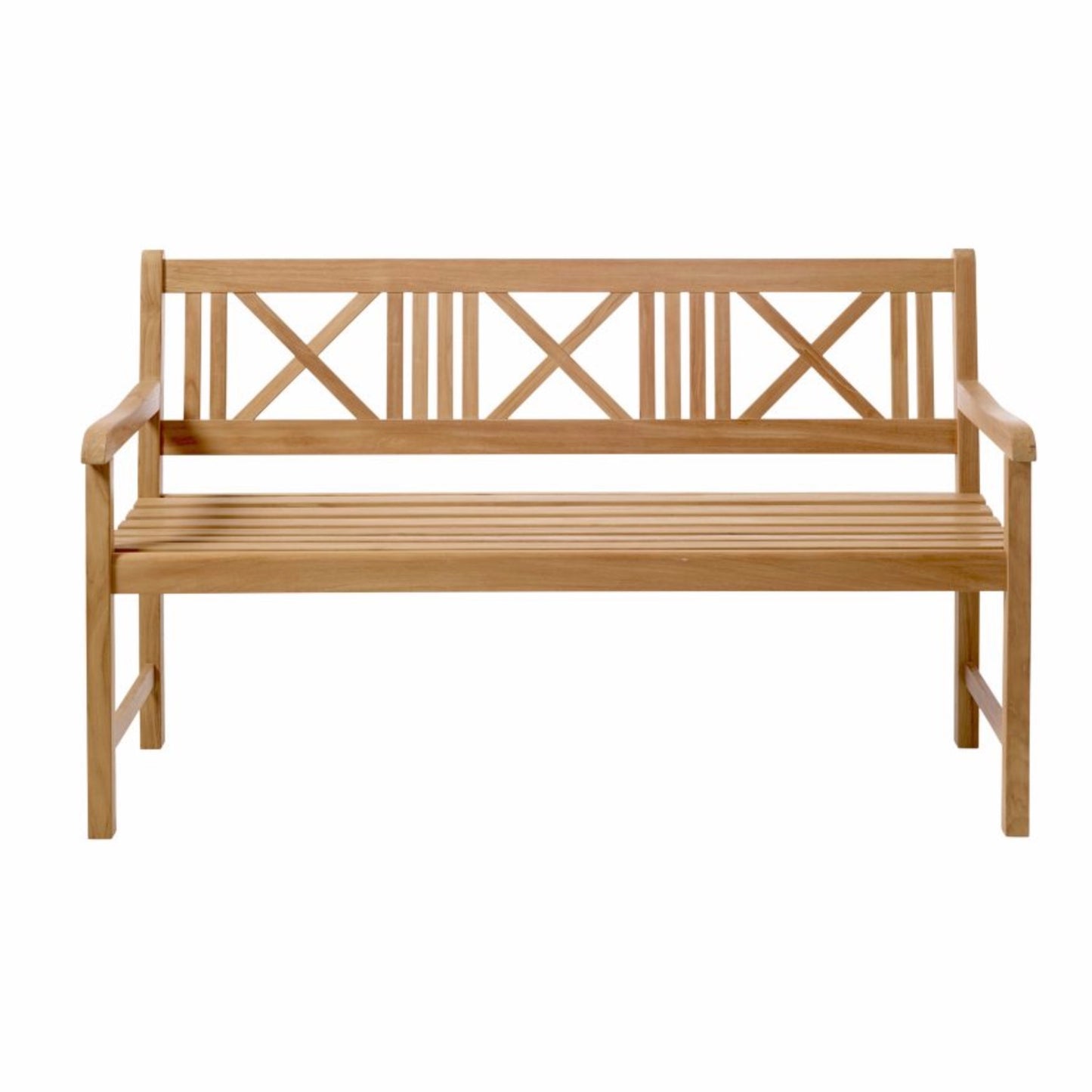 'Rosenborg' 3-seater teak garden bench (150cm)