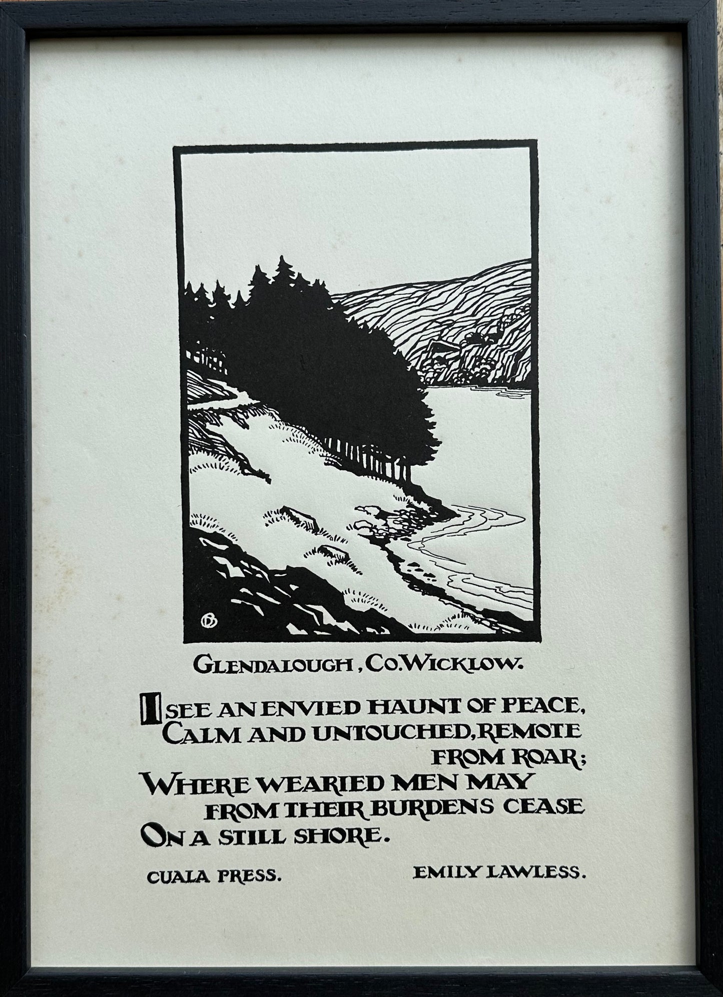 Dorothy Blackham (1896-1975), Glendalough (Cuala Press)