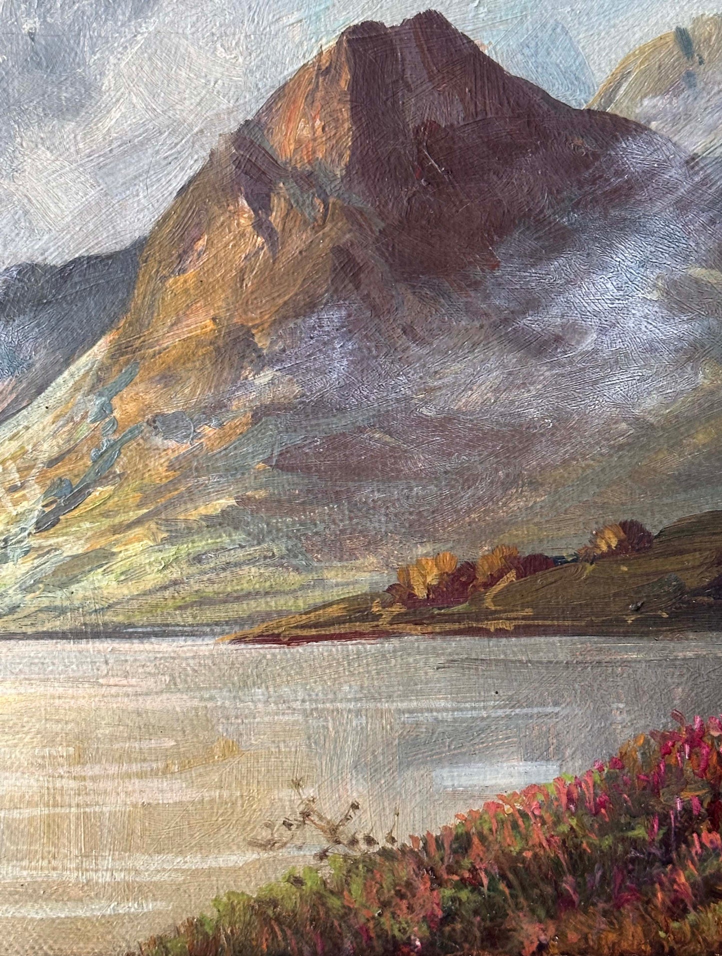 Joel Owen (1892-1931), Landscape of Mountains & Lake