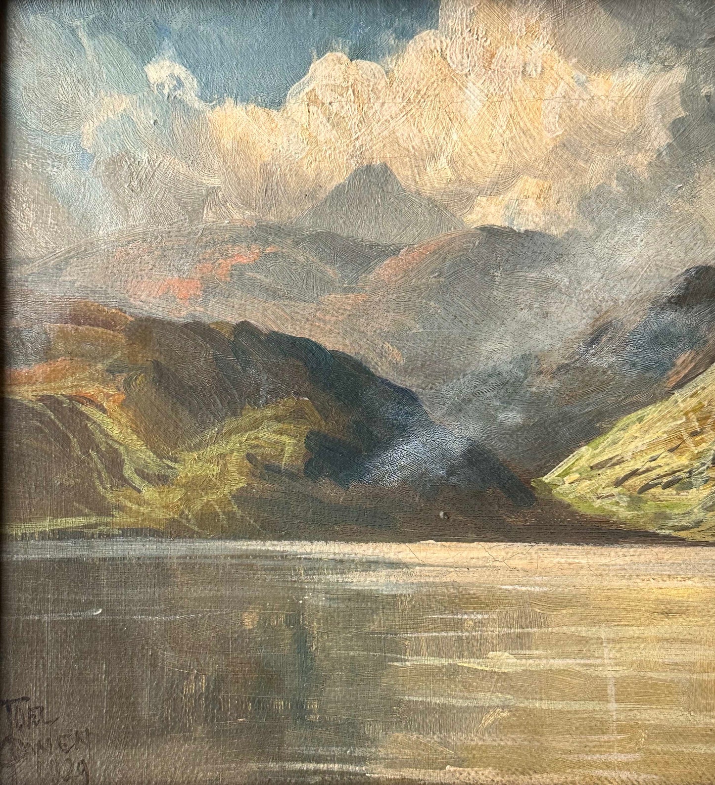 Joel Owen (1892-1931), Landscape of Mountains & Lake