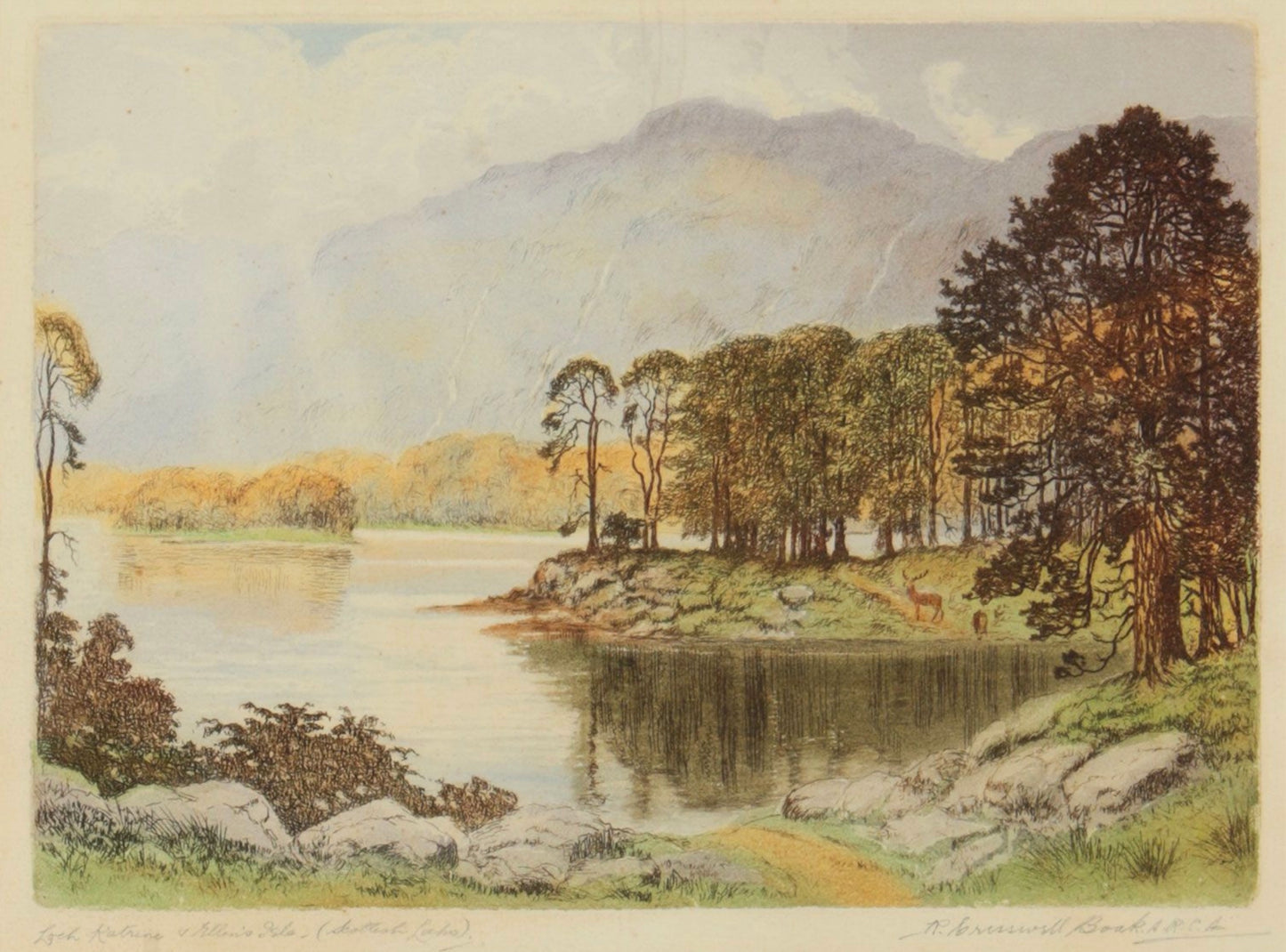 Robert Cresswell Boak (1875-1949), Loch Katrine & Ellen's Isle