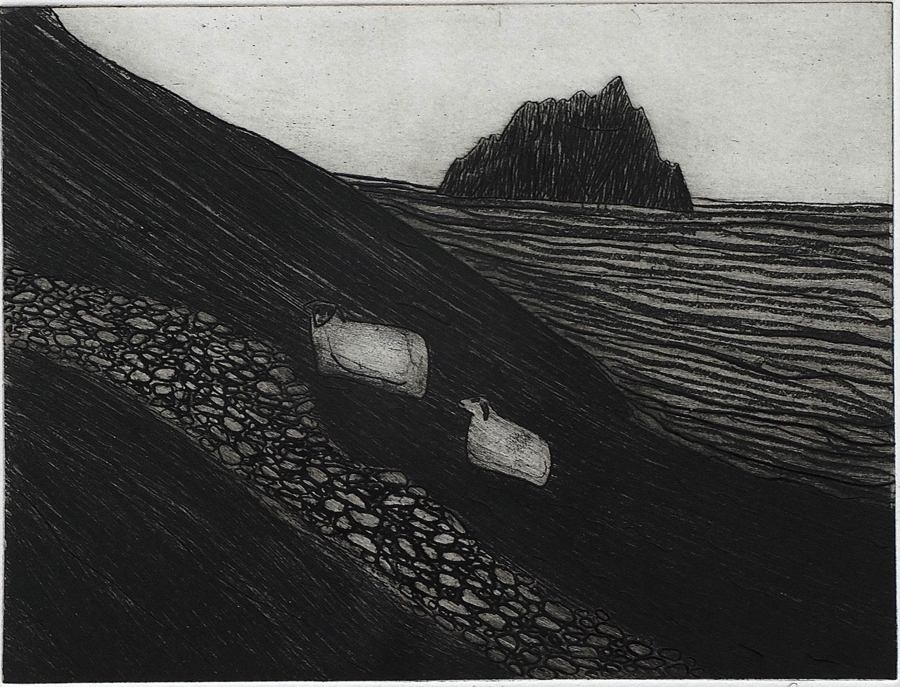 Maria Simonds Gooding, Sheep on the Hill