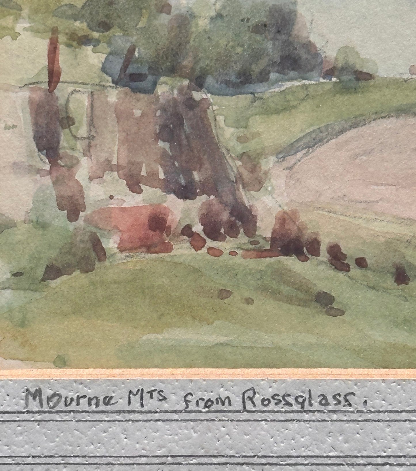 Anonymous (early 20th century), Mourne Mountains from Rossglass