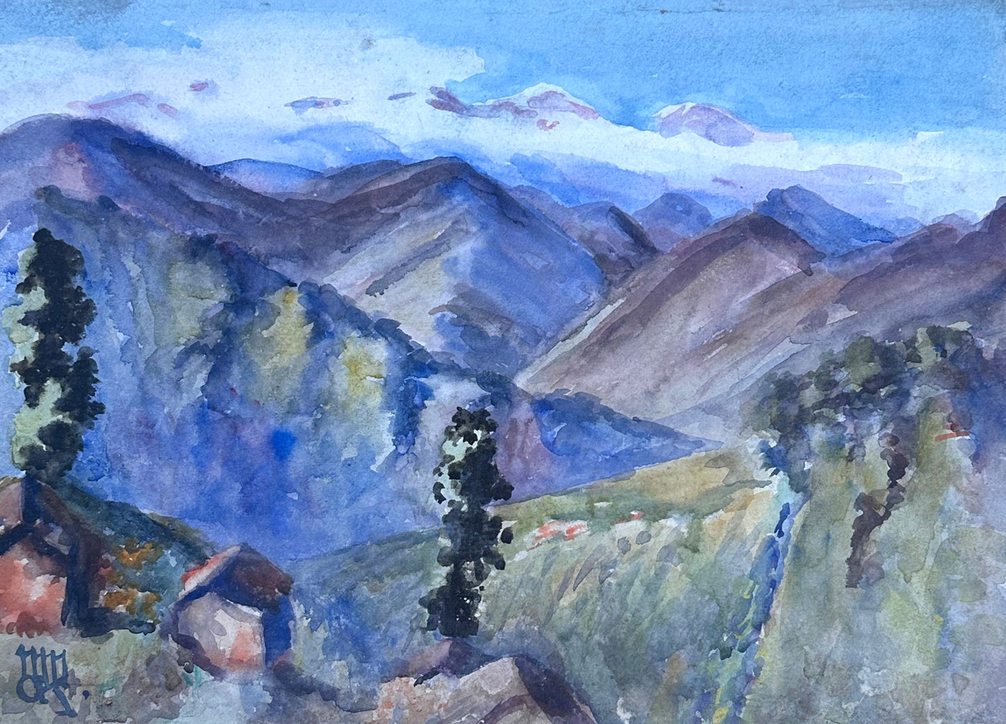 Norah O'Kelly (1886-1964), Himalayan Landscape