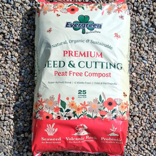 Premium peat-free seed & potting compost, 25 litre bags (6 bags)