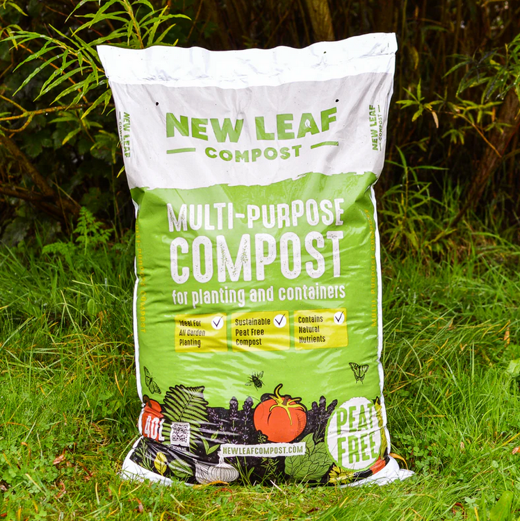 'New Leaf' peat-free compost, 40 litres (6 bags)