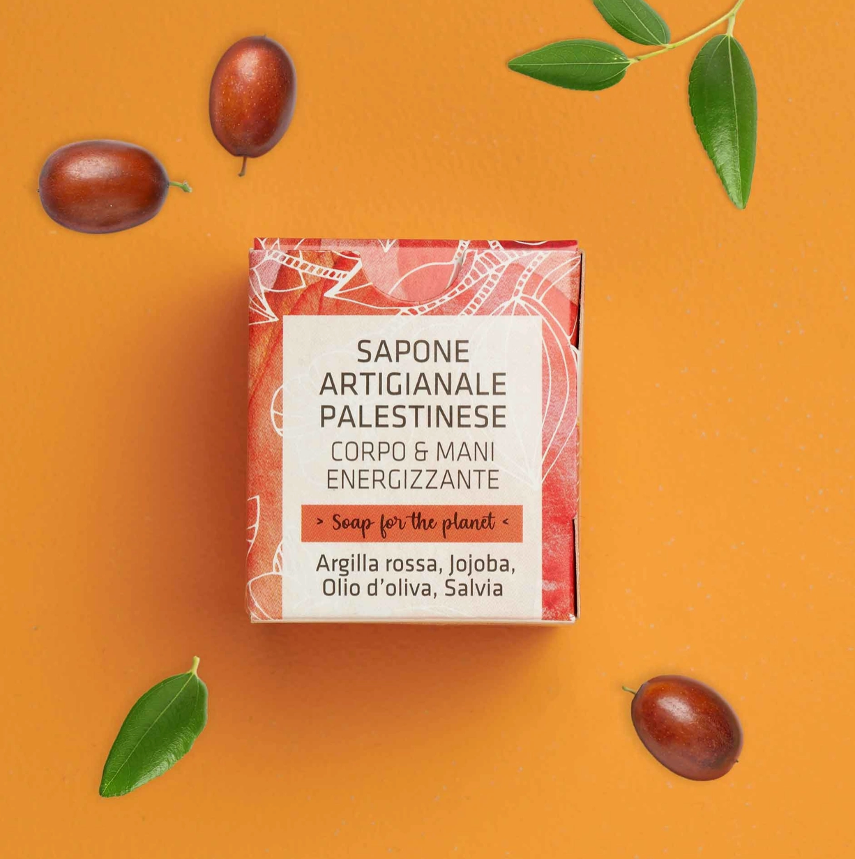 Palestinian hand and body soap red clay
