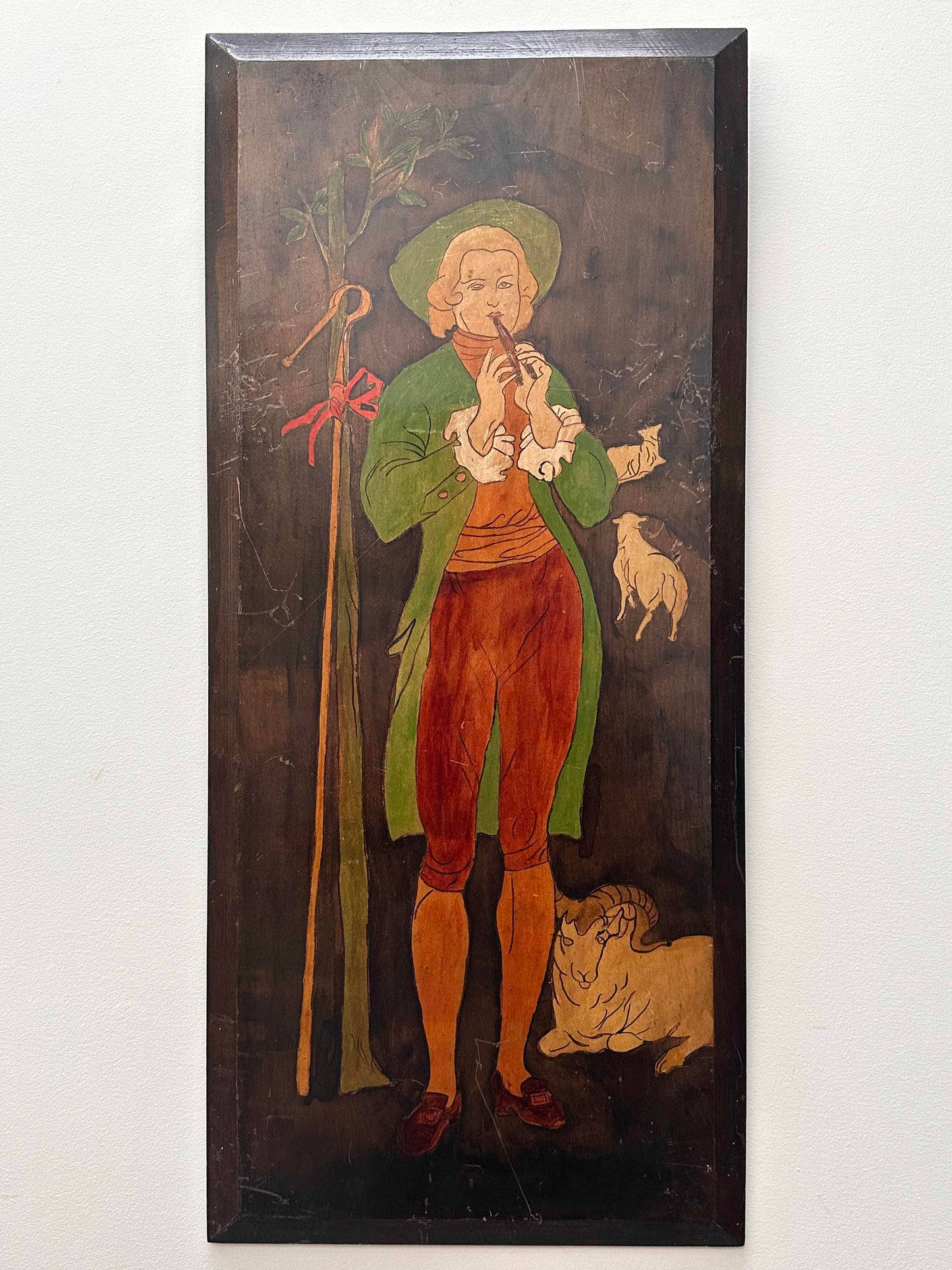 Anonymous,  Shepherd with Sheep and Pipe