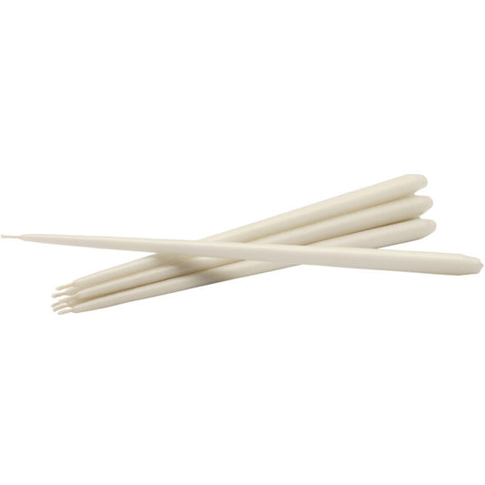 STOFF Nagel taper candles, off white, pack of 6