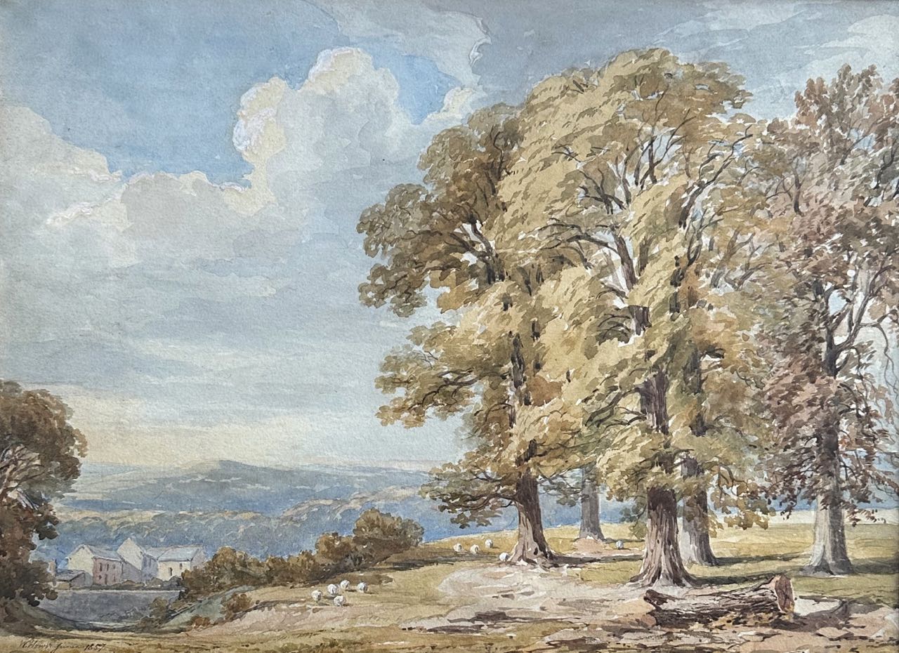 William Howis Junior (1827-1857), Wooded Landscape (1857)